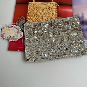 - Glitter Cosmetic Pouch 5x7”